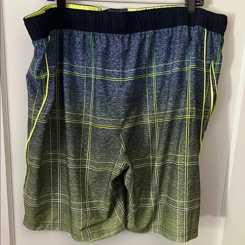 ZeroXposur Vibrant Blue and Green Board Shorts
